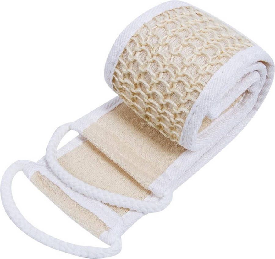 Merkloos Sans marque Rugscrubber douche spons Massage borstel Badborstel rugborstel Sisal Scrub Rug scrubber