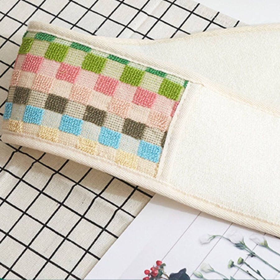 Merkloos Sans marque Rugscrubber regenboog Massage borstel Badborstel rugborstel Hennep Scrub Rug scrubber