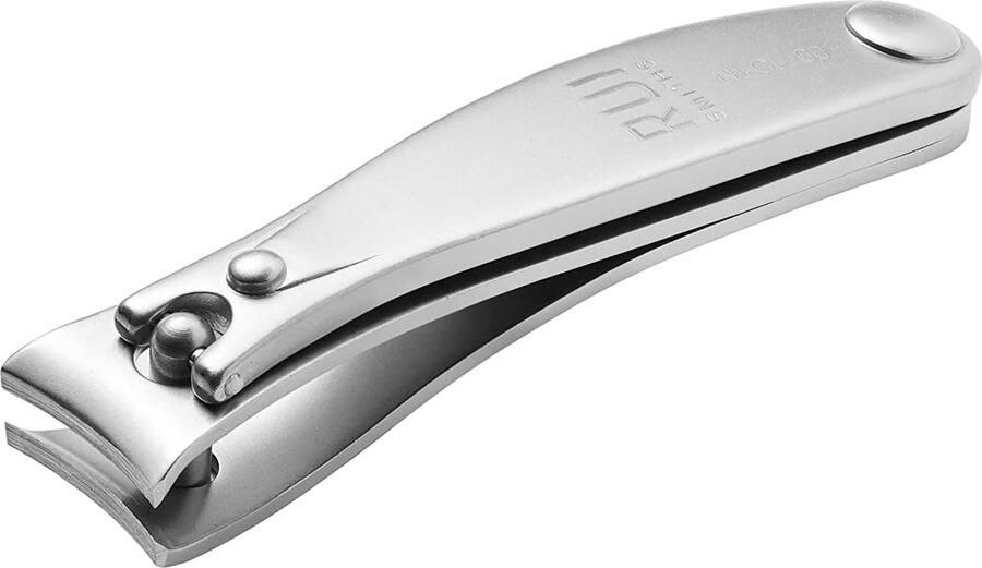 Rui Smiths Professionele nagelknipper TopInox roestvrijstalen manicure pedicure trimmer gebogen snijranden reismaat 6cm lengte Gemaakt in Solingen Duitsland
