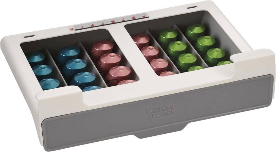 Ruimtebesparende Koffiepod Houder Lade 30 stuks Nespresso originele capsules CupboardStore capsulehouder nespresso