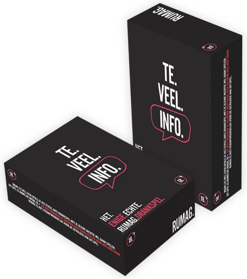 RUMAG Spel Te veel info Drankspel (18+)