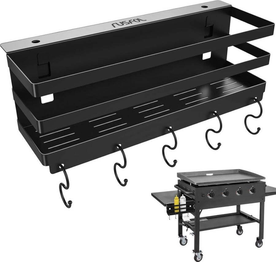 Verbeterde roestvrijstalen grillplaat voor 28 36 Blackstone grillplaten met inbussleutel Ruimtebesparende grillaccessoires Opbergdoos Boorgat gratis
