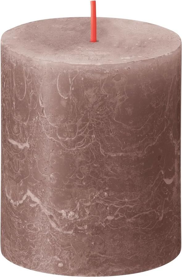 Rustieke stompkaarsen lichtgrijs 4 stuks 8 x 7 cm decoratieve huishoudelijke kaarsen brandduur 35 uur ongeparfumeerde natuurlijke plantenwas zonder palmolie