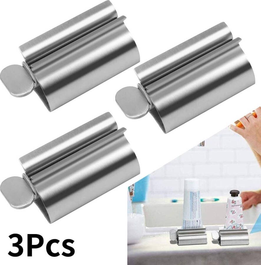 RVS Buis Knijper Tandpasta Wringer Houder Stand voor Badkamer