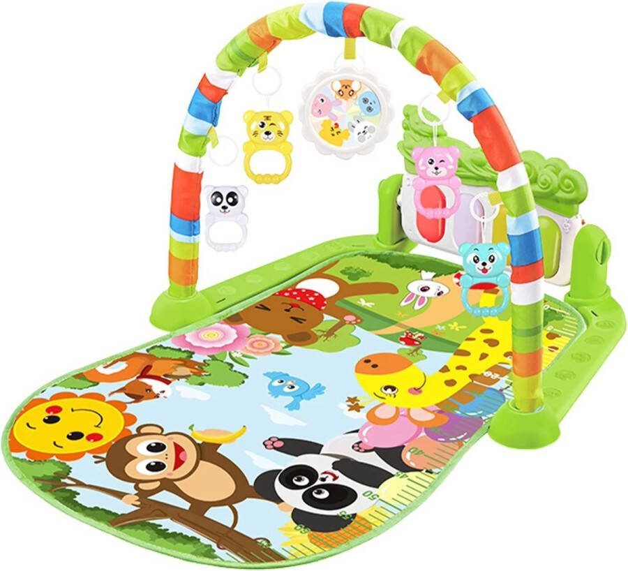 RyC Stock baby piano gym groen Baby Gym Play Mat Baby Speelmat Piano Gym Play Piano Gym with Tummy Time Activity Mat Musical Activity Center for Infants Toddlers
