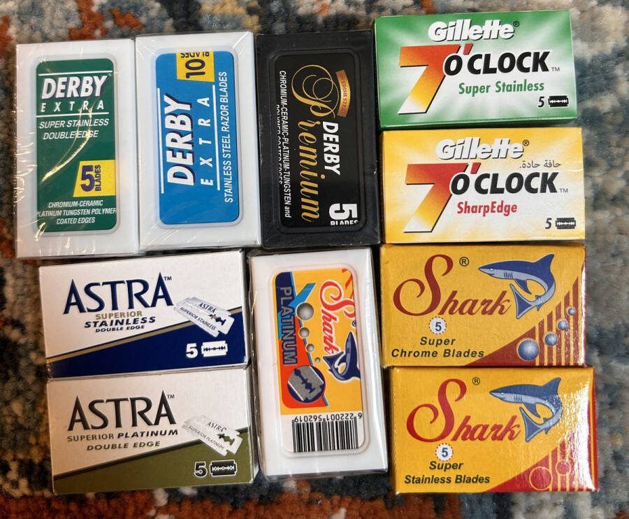 Safety Razor Blades sampler pack 55 scheermesjes