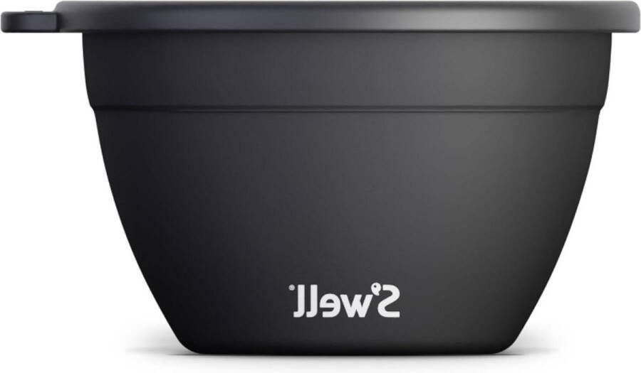 Salade Bowl Kit 1.9L Black Onyx Lunch Box Condiment Container Vaatwasmachinebestendig