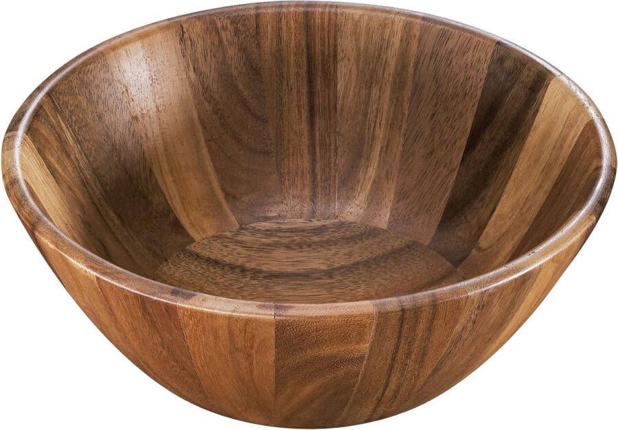 Salade- en fruitschaal acaciahout 20 cm 25 cm 30 cm slakom van hout bewaren van fruit bereiding en serveren van salade decoratieve schaal