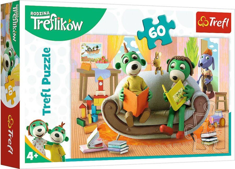 Samen boeken lezen puzzel bestaande uit 60 stukjes TREFL