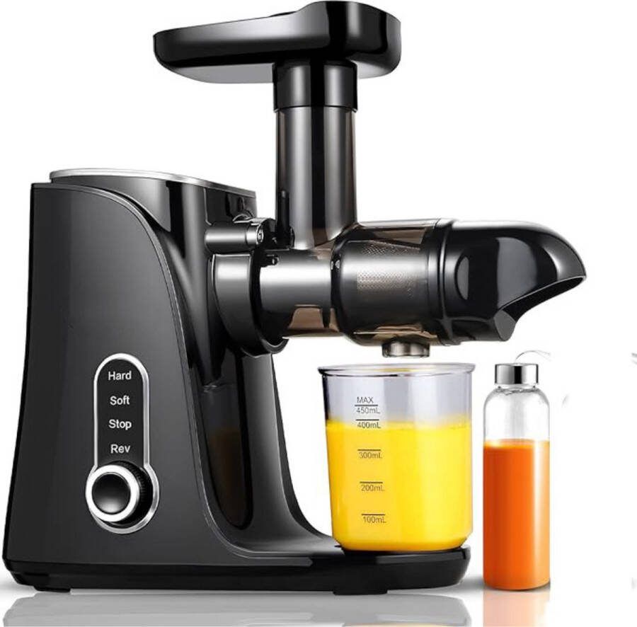 Sapcentrifuge Slowjuicer Sapcentrifuges groenten en fruit Zwart