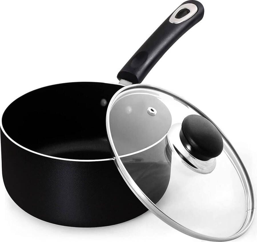 Sauce Pan 14cm 1 Quart Niet Stick steelpan met deksel Kleine pan Multi Purpose Sauce Pot voor Keuken & Restaurants