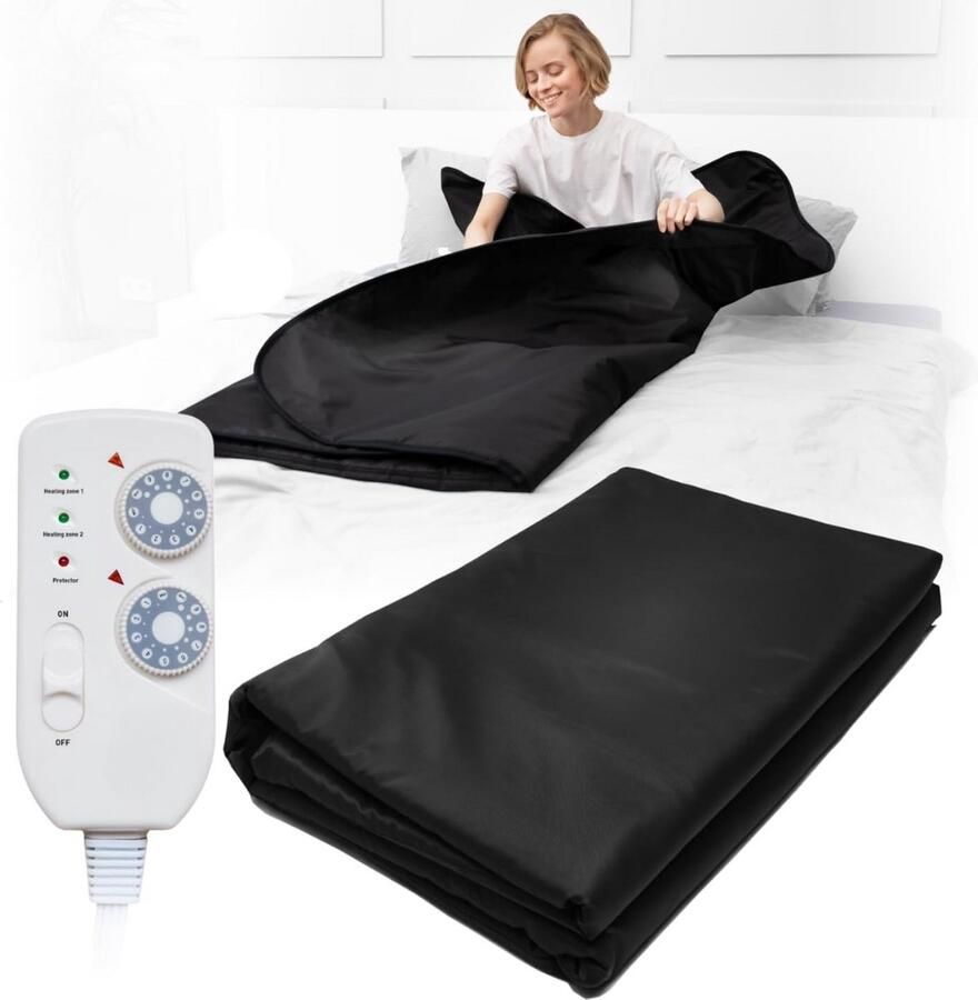 Sauna deken Infrarood deken Infraroodtherapie Elektrisch deken Warmte deken Perfect om te ontspannen!