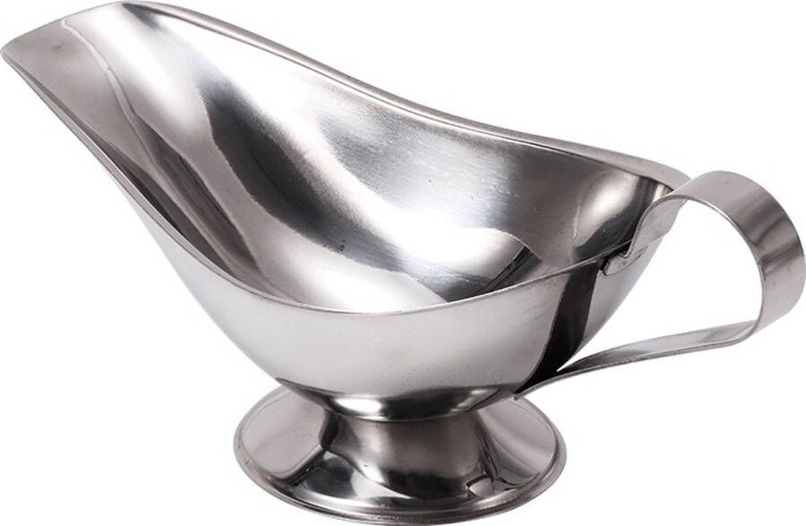 Sauskom 240ml Schenkkan Juskan RVS Juskom Sauciere Sauskannetje