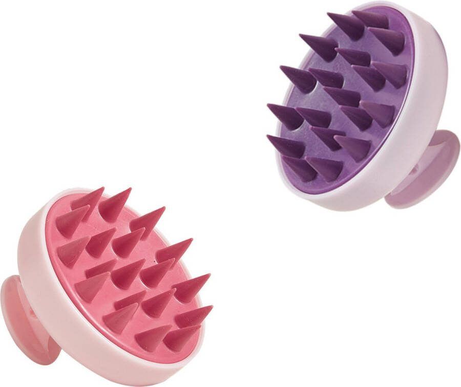 Scalp Massager 2 stuks Anti roos Shampoo Brush Scalp Brush Hoofdhuid Massage Borstels Haargroei Versneller Haarborstel