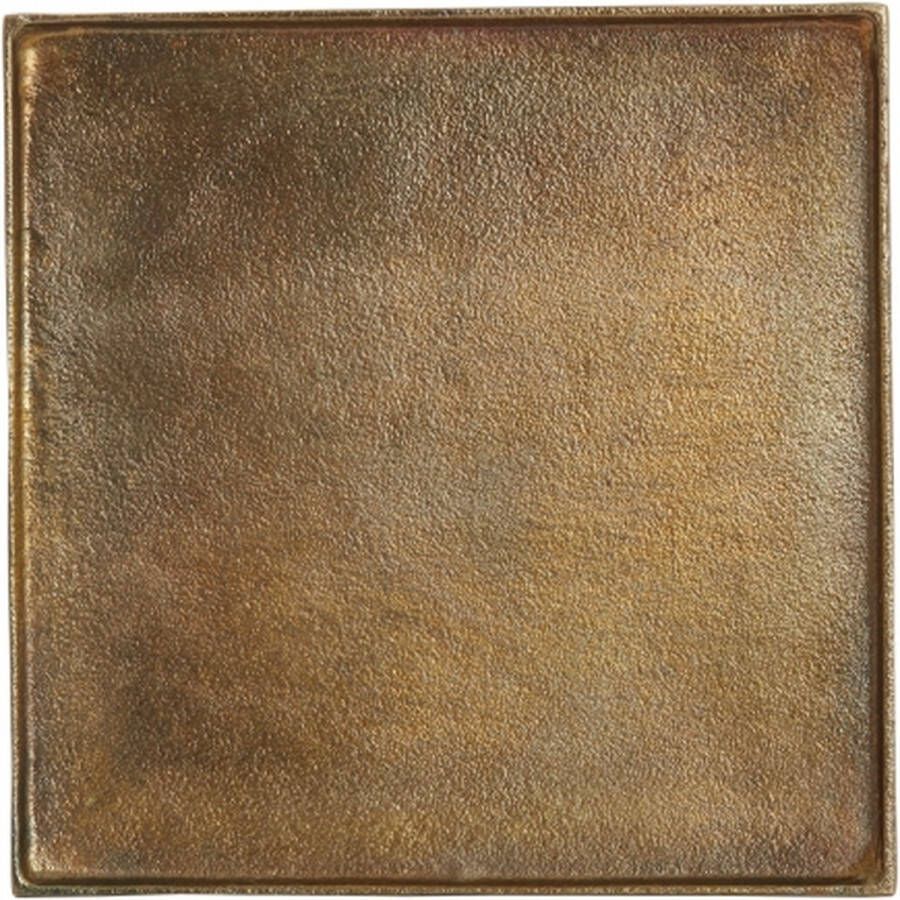 Woonexpress Schaal Maes Goud Kunststof Antiek Brons 2x30x30cm (hxbxd) - Foto 2