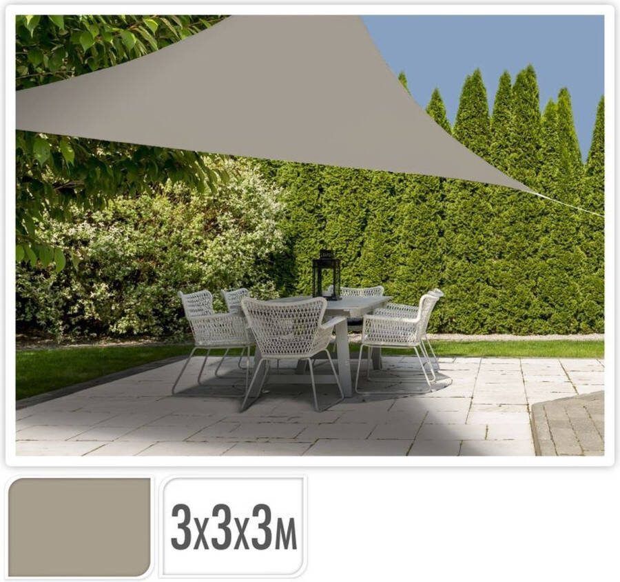 Schaduwdoek Driehoek 300 x300x300 OlijfGroen- UV beschermwaarde: UPF 50+ 160 gr per M2