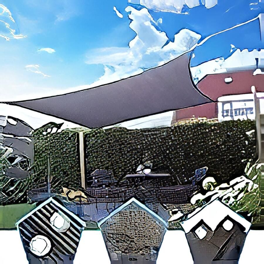 Schaduwnet 1x2m UV-Bestendig Net Zonnebeschermingsnet met oogjes 90% Schaduwwerking voor Balkon Binnenplaats Kas Voertuig Zwembad Schaduwdoek