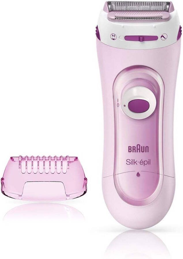 Scheerapparaat Voor Vrouwen Ontharen Dames Ladyshave & Epilady Trimmer En Scrubsysteem 5-100 Roze