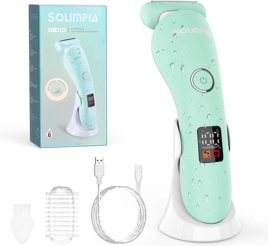 Scheerapparaat Vrouw Bikinitrimmer Ergonomisch Gezicht Oksels Benen Bikinilijn IPX6 waterdicht Nat en droog gebruik USB oplaadbaar Lady Shave Ladyshaves voor vrouwen