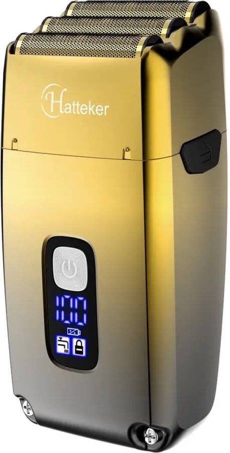 Scheerapparaat(elektrische shaver) Volledig metalen krachtige folie elektrische scheerapparaat haar duurzame drievoudige kop scheermachine voor mannen baard elektrisch scheermes kapper
