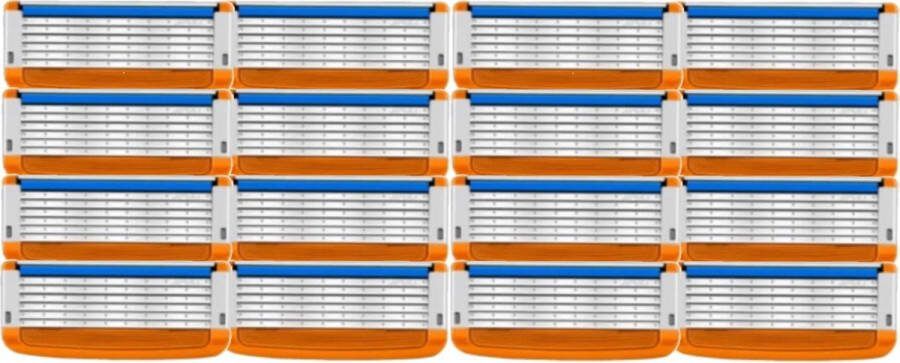 Scheermesjes Universeel Huismerk geschikt voor Gillette Fusion5 16 stuks geschikt voor alle Fusion5 series scheermesjes