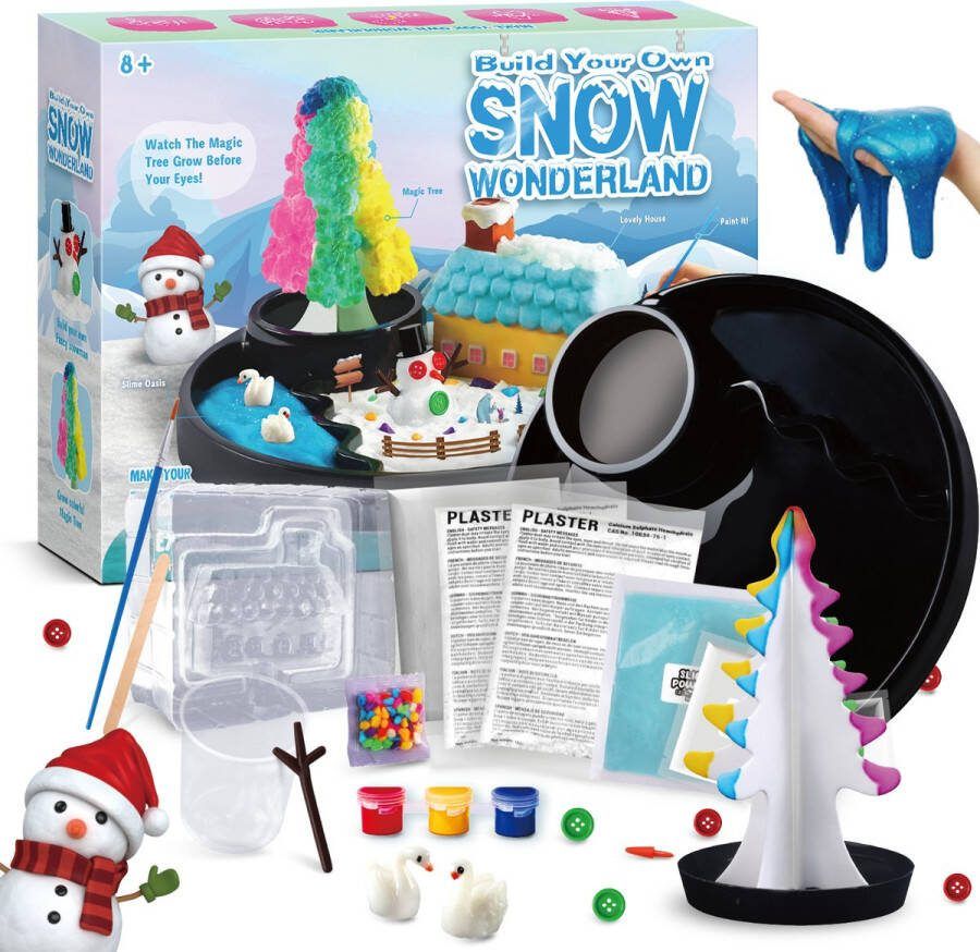 Scheikunde experimenteerset wetenschap speelgoed experimenteren experimenten voor kinderen experimenteerdozen winter wonderland -T2435G