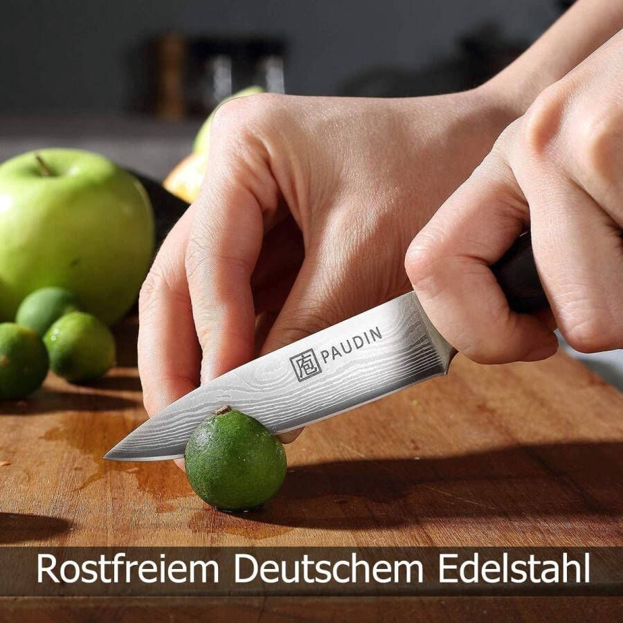 Scherp groentemes ergonomische handgreep roestvrij staal keukenmes schilmes fruitmes