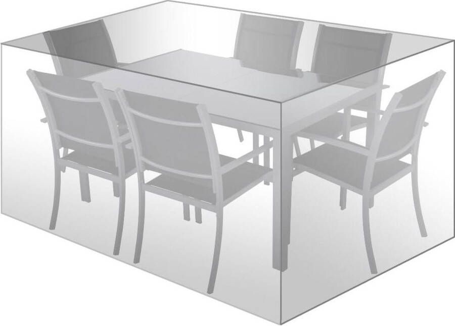 Scheurvaste beschermhoes Waterdichte tuinmeubelhoes 242x162x100cm transparant WOLTU GZ1194tp Tuinset bescherming