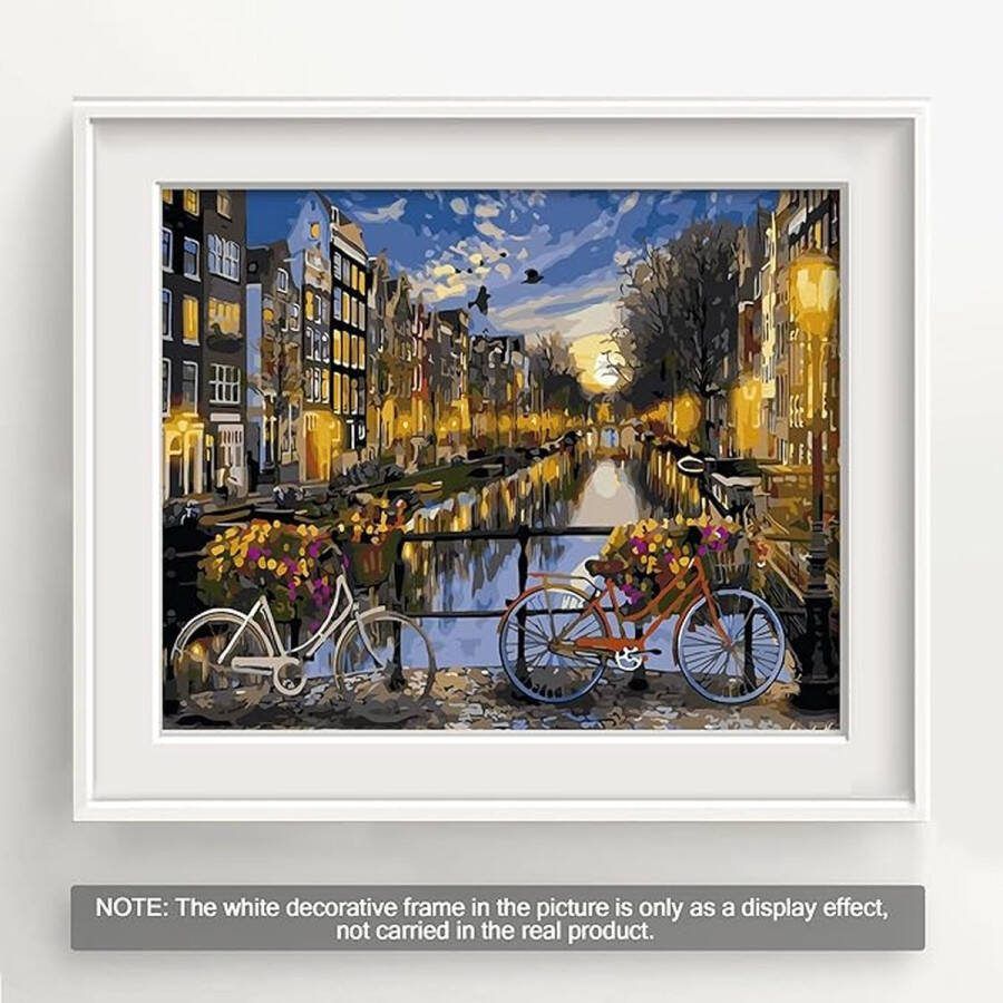 Schilderen op nummer Acrylpigmenttekening Schilderwerk 40 * 50cm