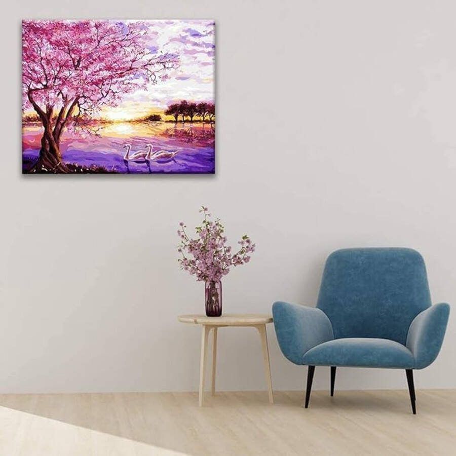 Schilderen op nummer Acrylpigmenttekening Schilderwerk 40x50cm