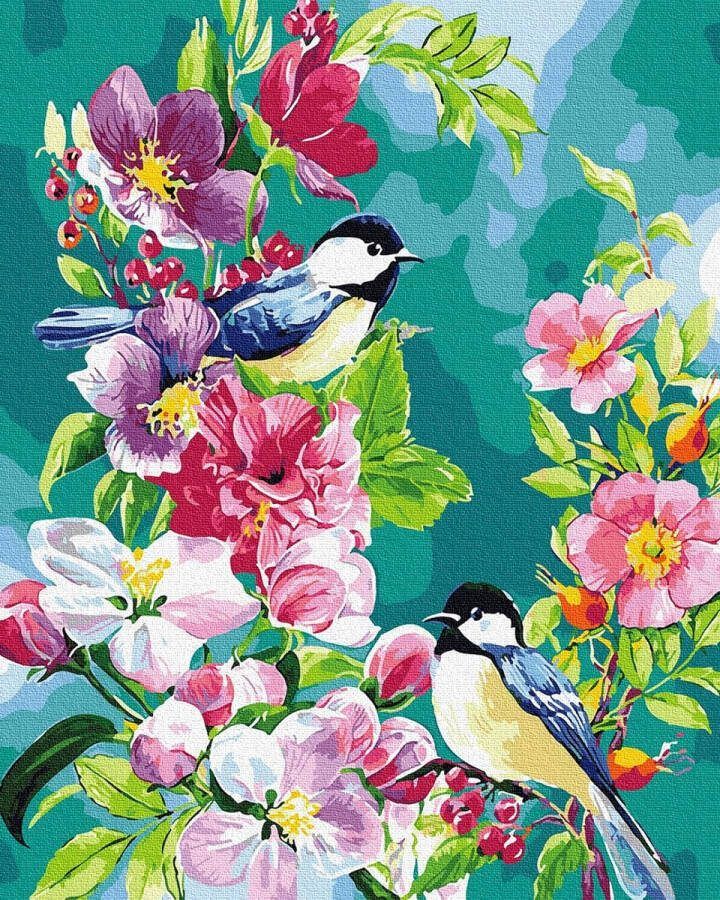 Schilderen op nummer Acrylpigmenttekening Schilderwerk