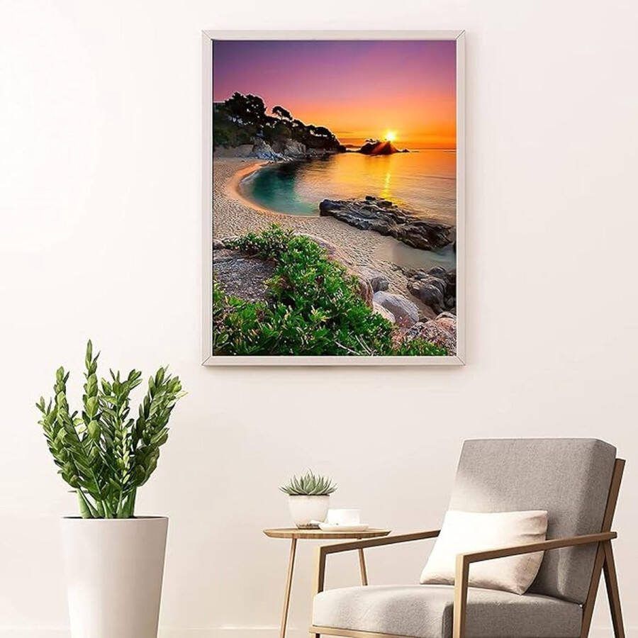 Schilderen op nummer voor volwassenen doe-het-zelf handgeschilderde olieverfset voor beginners en volwassenen 40x50cm