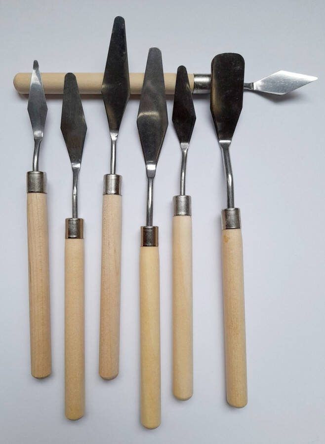 Schilderpaletmessen 7 stuks paletmes schilders messen spatels modelleren verf mes verf spatel