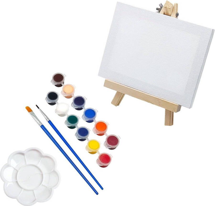 Schildersezel Set Fotolijstset Kleine Ezel Driehoek Houten Decoratie Tentoonstellingsplanken Doe-het-zelf Mini-schilder-accessoires Voor Kinderen