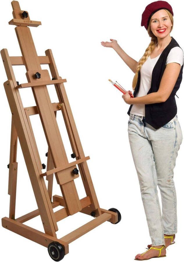 Schildersezel tafelmodel extra groot beukenhout kwalitatief hoogwaardig schildersezel tafelmodel