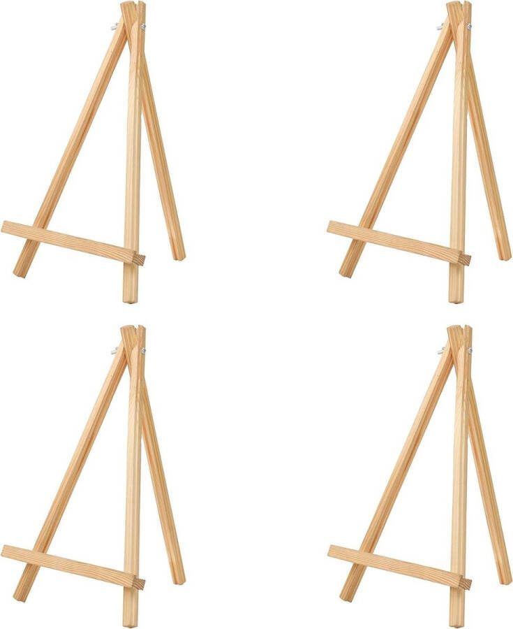 Schildersezel tafelmodel Houten Kunstenaarsbenodigdheden- Natuurlijk Grenenhout- 30 cm- Voor Canvasschilderijen Ambachten en Lijsten schildersezel tafelmodel