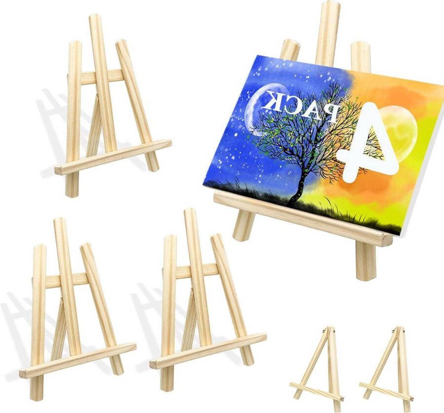 Schildersezel tafelmodel Klein 21x28 cm houten fotostandaard bureau-schildersezel voor desktop schilderijen kunstwerken tafelezel voor thuisstudio schildersezel tafelmodel