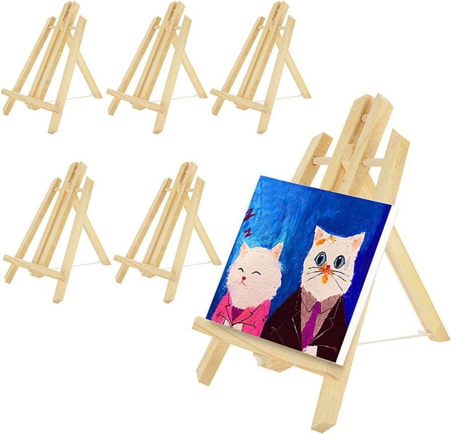 Schildersezel tafelmodel verstelbare mini-schildersezelstandaard 30 cm houten ezel standaard weergave schildersezel tafelmodel