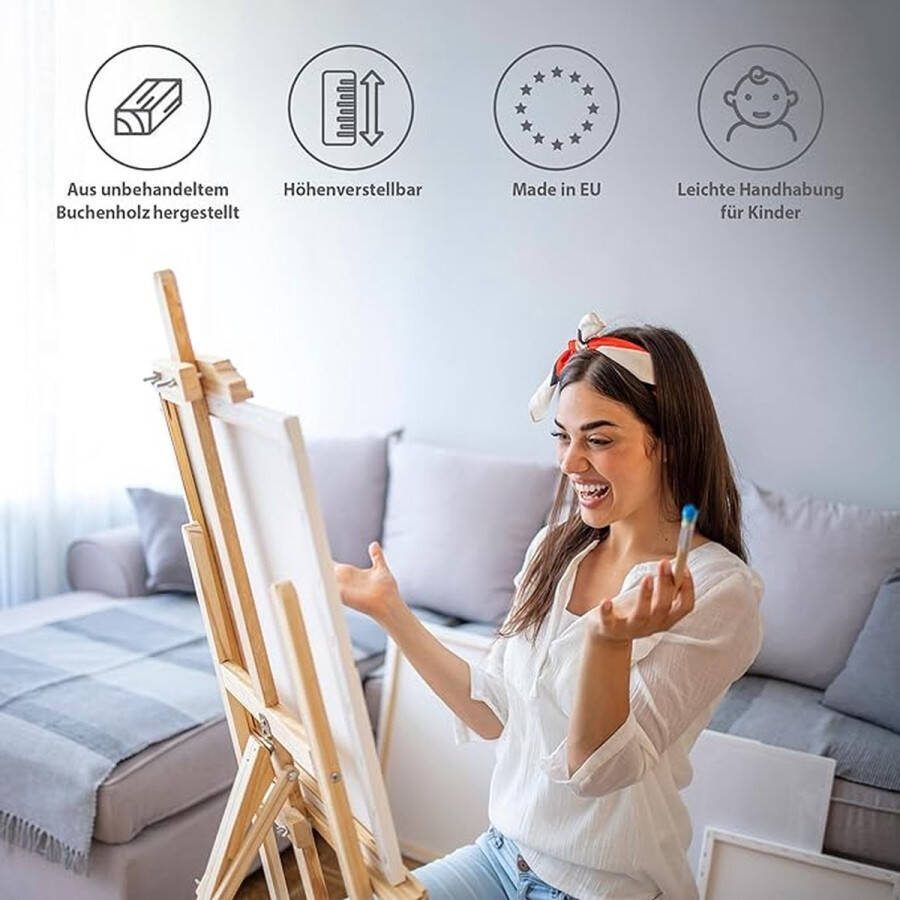 Schildersezels Easels for every size 150 cm