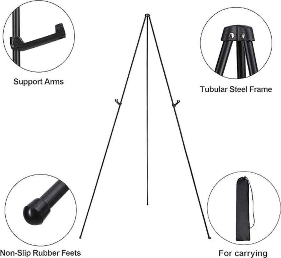 Schildersezels Easels for every size 160cm