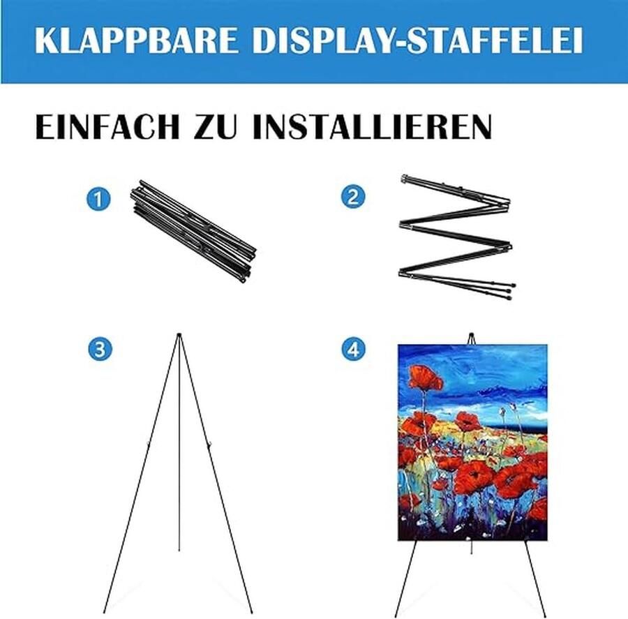 Schildersezels Easels for every size 160cm
