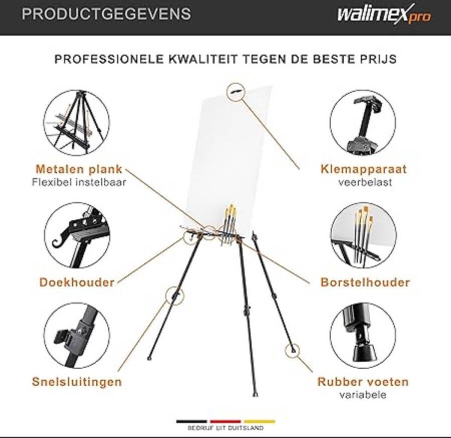 Schildersezels Easels for every size 180 x 46 x 180 cm