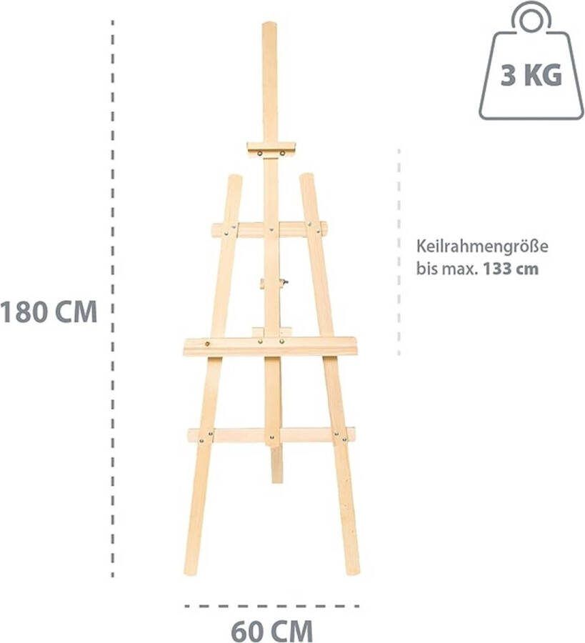 Schildersezels Easels for every size SET of 2 180cm