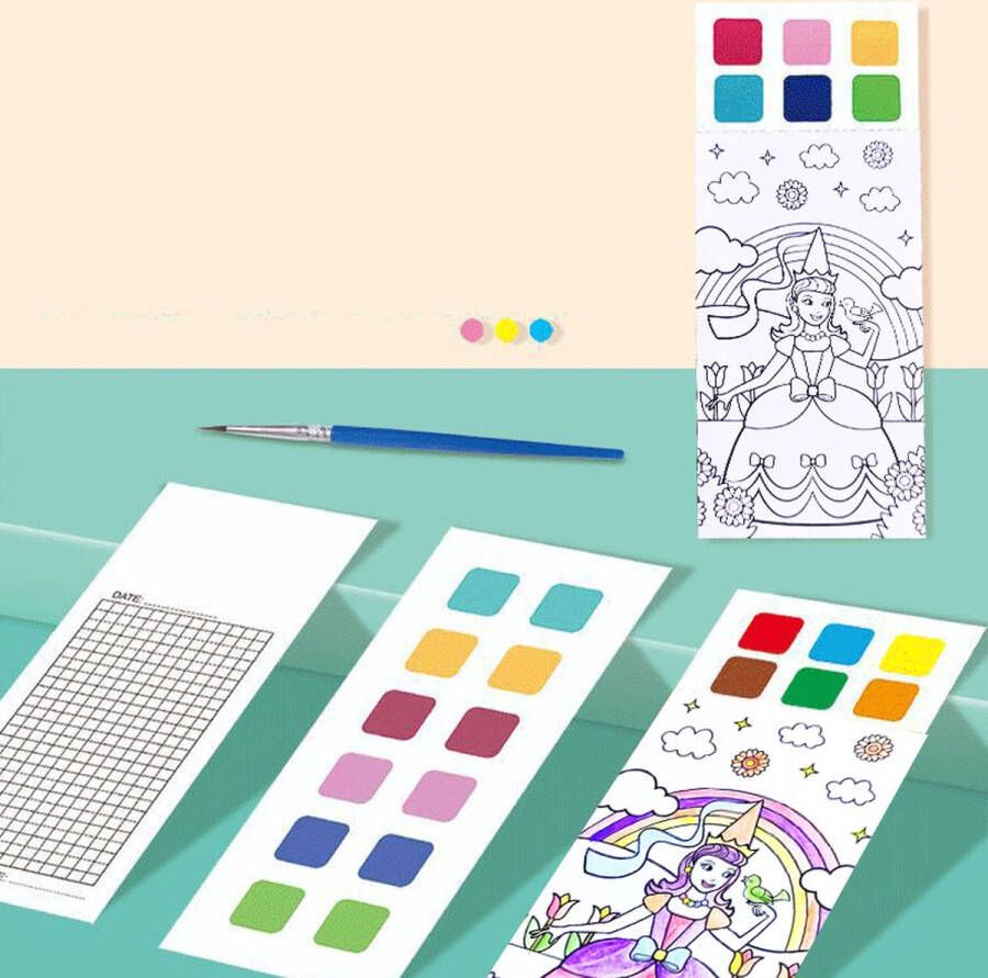 Kleurplaten Waterverf Tekenen DIY Thema: Prinses 20 Tekeningen Verf & Penseel Creatief Schilderen & Verven Schilder Kleurplaten Kleurplaat voor Kids Prinsessen Tekenen Prinses Schilderen Kleurboekje Tekenboekje