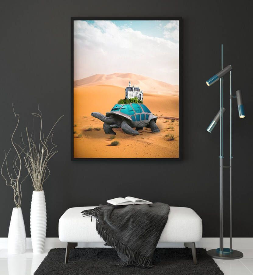 SCHILDPAD FANTASY WANDDECORATIE POSTER 40x60cm