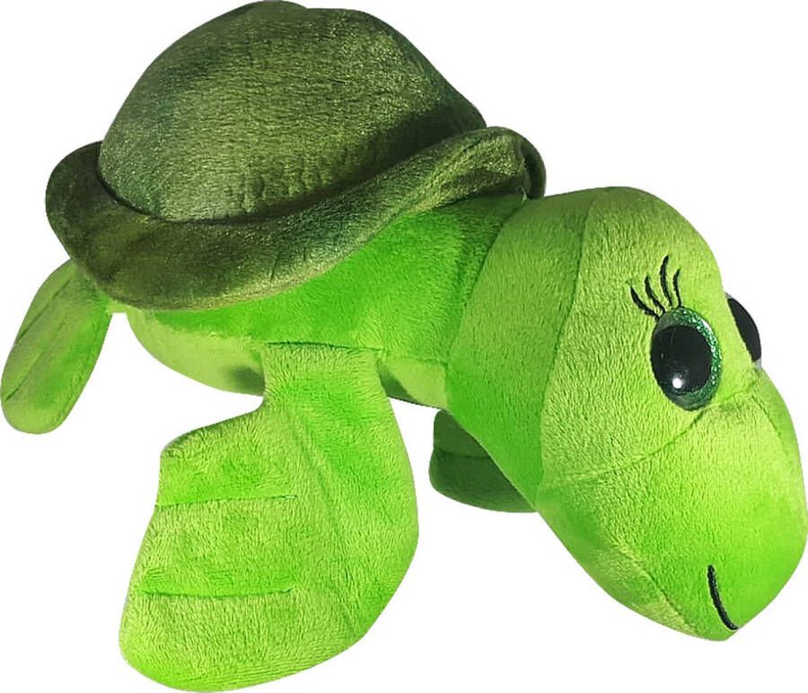 Schildpad met Glitterogen Pluche Knuffel 27 cm {Turtle Plush Toy Speelgoed knuffeldier knuffelpop voor kinderen jongens meisjes Dierentuin Dier}