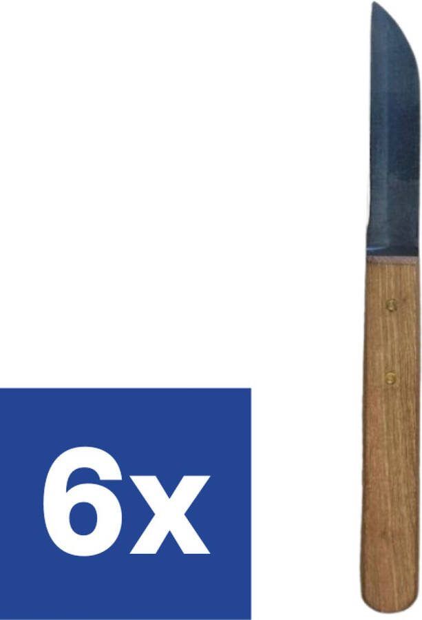 Schilmes met Houten Handvat 17 cm 6 stuks