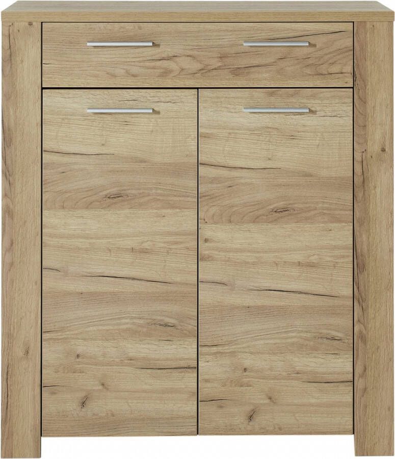 Schoenenkast Sagres Eiken Breedte 96 cm Hoogte 109 cm Diepte 41 cm