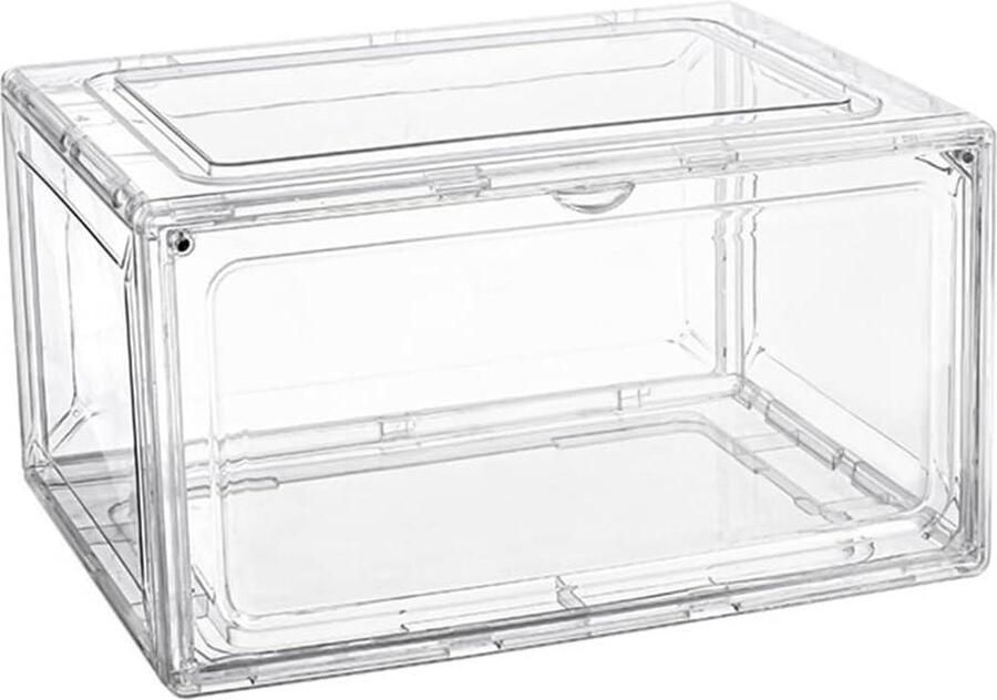 Schoenenkast Transparante Sneaker-opbergdoos met Magnetische Zuiger Basketbalschoenen Collectie