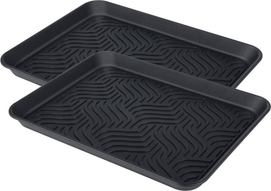 Schoenenrek Schoenafdruipbakjes set van 2 Groot Herfstwinter 43 x 33 x 3 cm